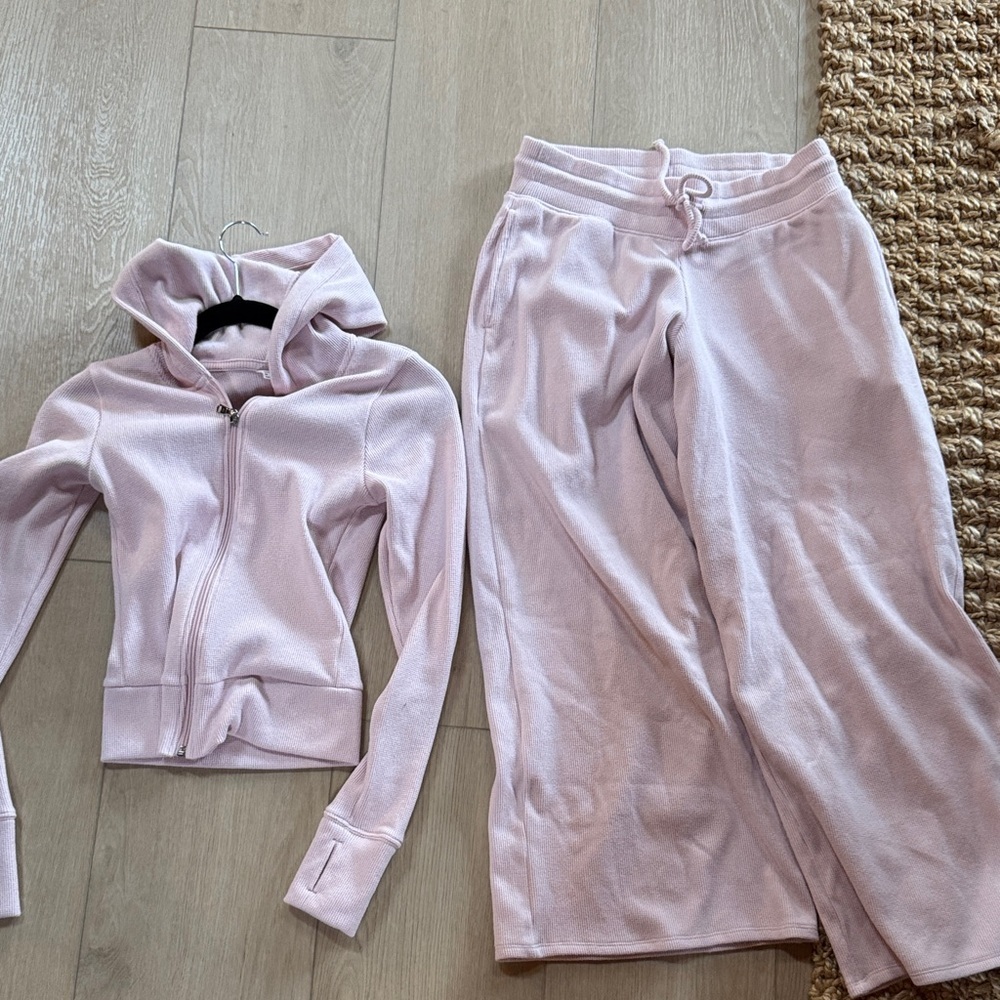 Gilly Hicks Light Pink Track Pants and Hoodie Set